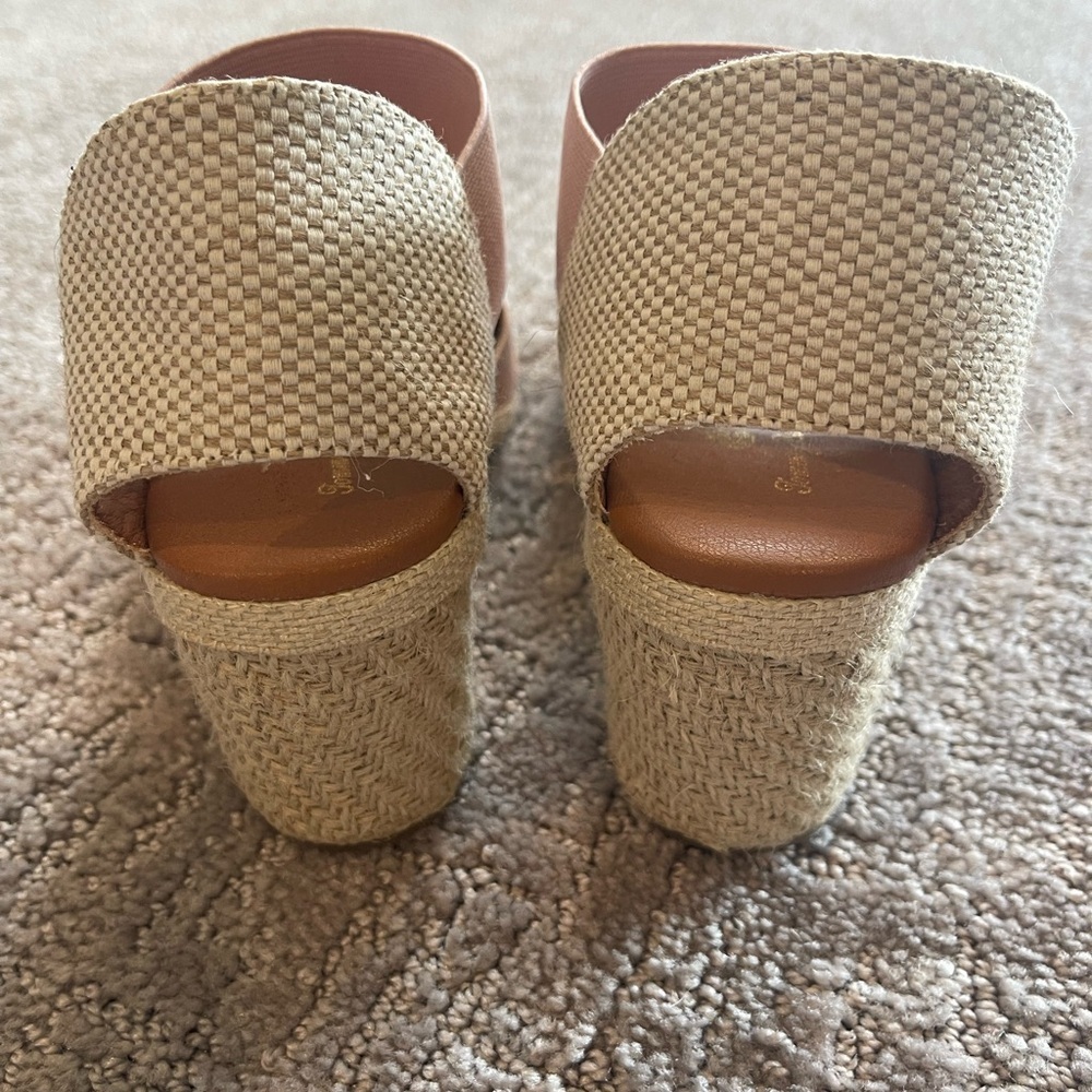 Tommy Bahama Amalia Elastic Ankle Strap Espadrille Wedge Sandal, Pink, Size 8.5M - Picture 8 of 10
